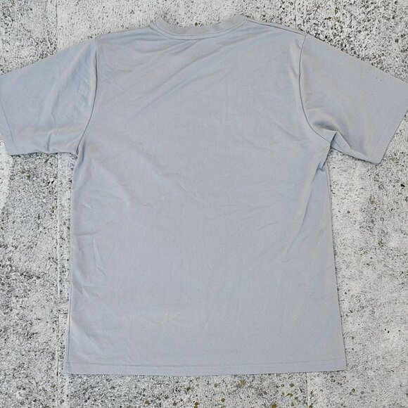 Reebok Men Tee Gray Polyester Sport Athletic T Shirt Size M - Picture 6 of 10